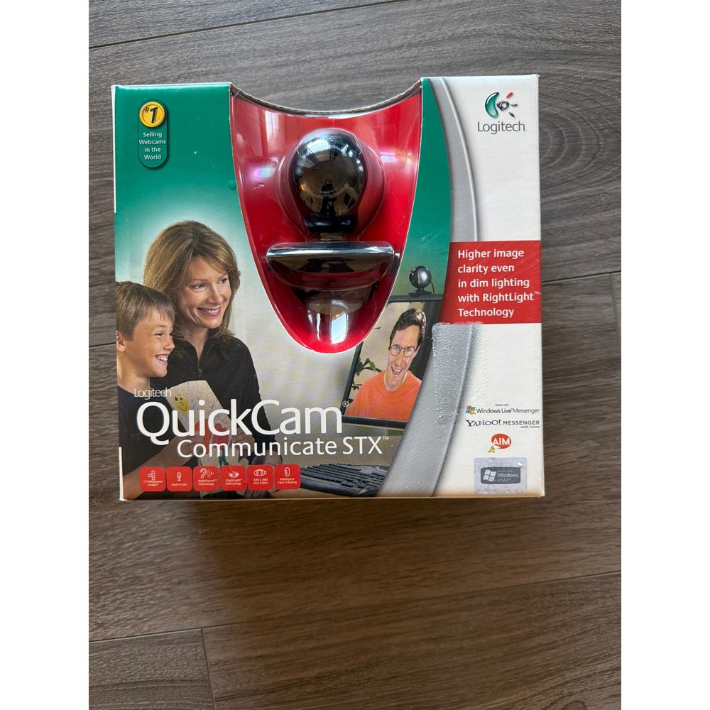 Logitech QuickCam Communicate‎ STX Vintage Webcam USB w/ Mic Y2K PC